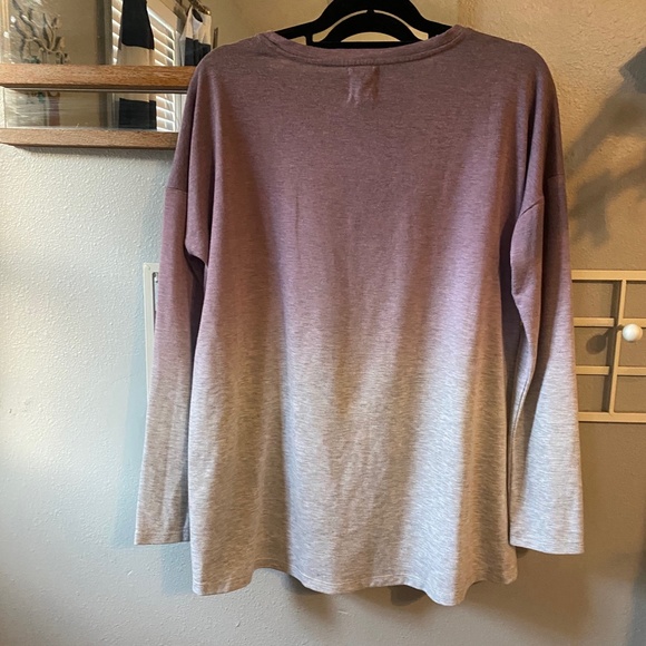 Alfani Intimates Long Sleeve Sleepshirt Ombre - Picture 3 of 3